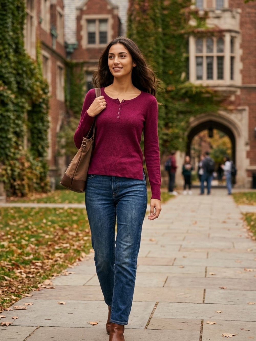 NWT SO Junior's Perfect Pullover Henley Sweater - Merlot XS